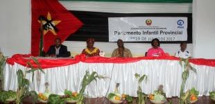 VI Sessão do Parlamemto Infantil na Província de Inhambane
